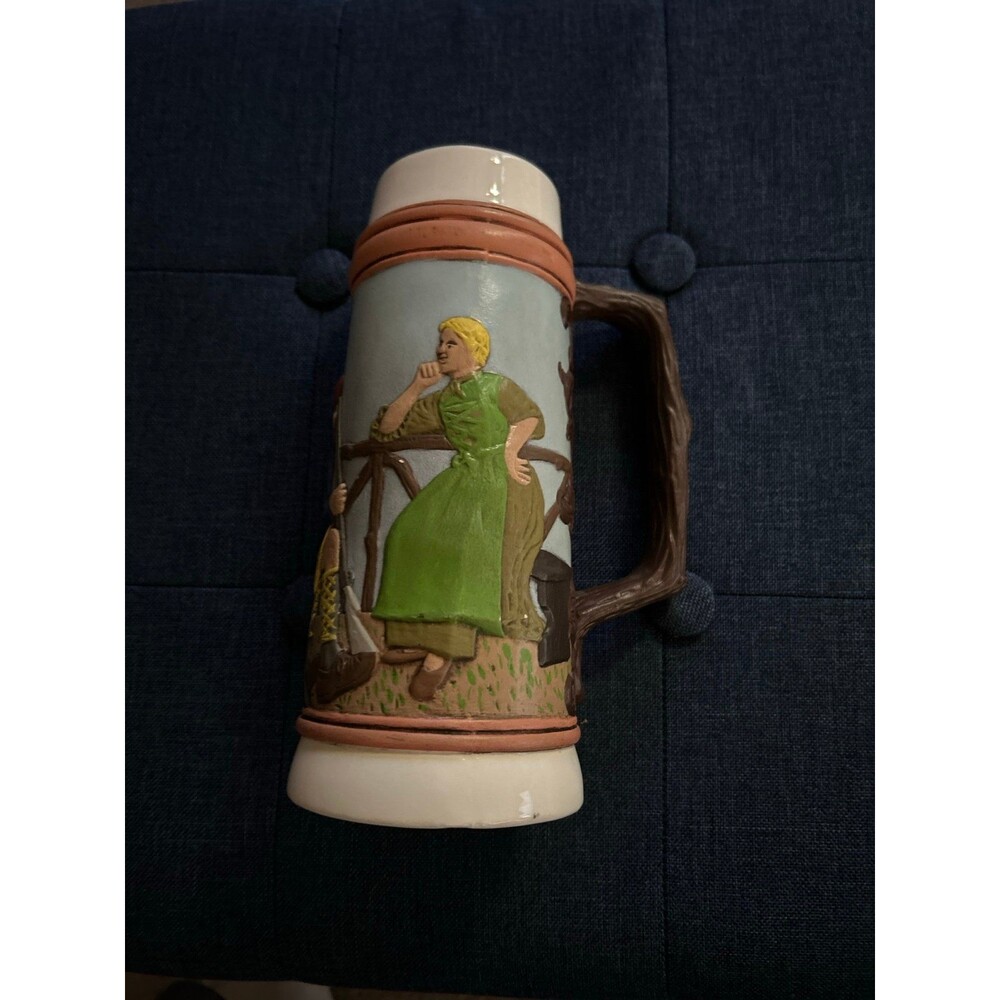 Handcrafted Vintage Ceramic Beer Stein 1973